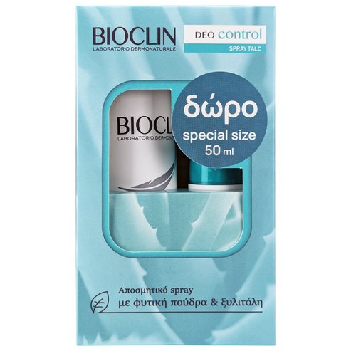 Bioclin Deo Control PROMO PACK Spray Talc 150ml & Подарък Mini Size Spray Talc 50ml