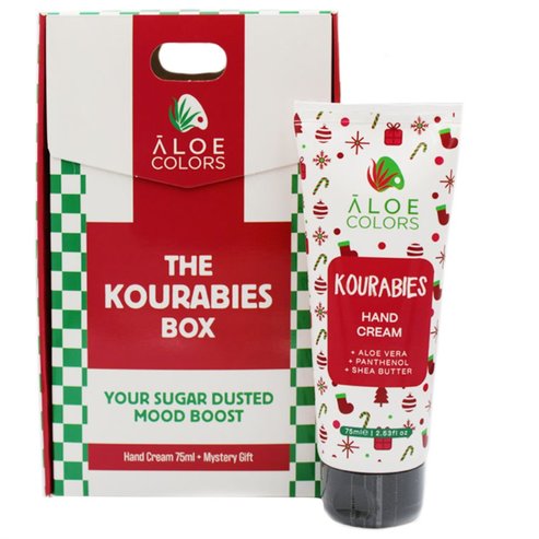 Aloe Colors Promo The Kourabies Box Your Sugar Dusted Mood Boost Hand Cream 75ml & Подарък Mystery Gift