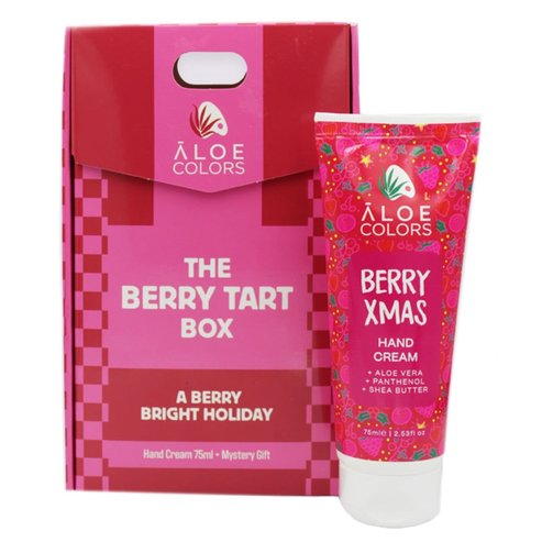 Aloe Colors Promo The Berry Tart Box A Berry Bright Holiday Hand Cream 75ml & Подарък Mystery Gift