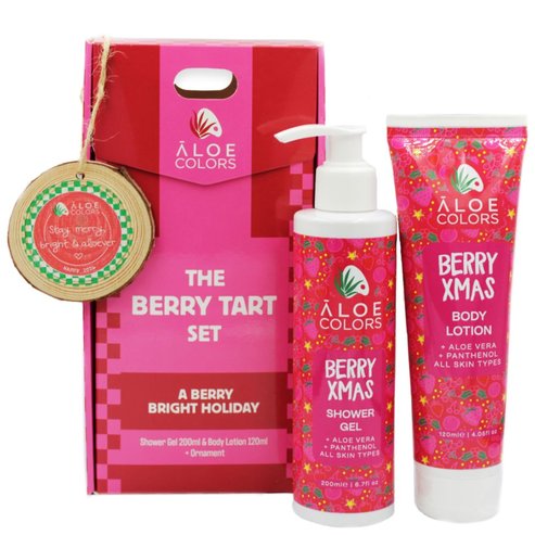 Aloe Colors Promo The Berry Tart Set Shower Gel 200ml & Body Lotion 120ml & Подарък Christmas Ornament