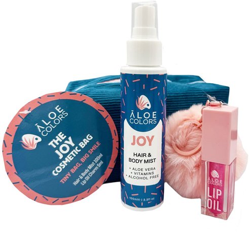 Aloe Colors Promo The Joy Cosmetic Bag Hair & Body Mist 100ml & Lip Oil Charm 5ml & Подарък торбичка 1 бр