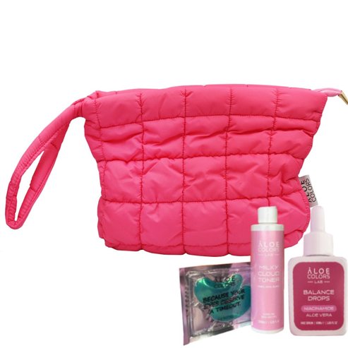 Aloe Colors Promo Skincare Bag Balance With Niacinamide Balance Drops Serum 50ml & Milky Cloud Toner 200ml & Eye Patces Set 1 бр & Подарък торбичка 1 бр