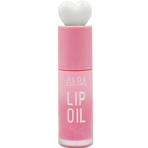 Aloe Colors Candy Drop Lip Oil Хидратиращо и подхранващо масло за устни с вкус на ванилия и кокос и розов естествен цвят 10ml Pink