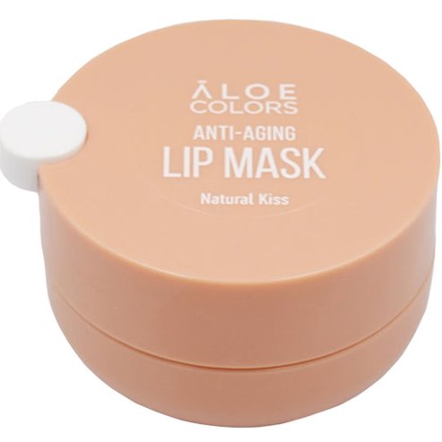 Aloe Colors Anti Aging Natural Kiss Lip Mask Маска за устни против стареене и възстановяваща с вкус на карамел 10ml Beige