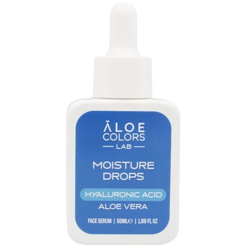 Aloe Colors Moisture Drops Hyalouronic Acid Face Serum Интензивно хидратиращ серум за лице за подобряване на еластичността на кожата 50ml