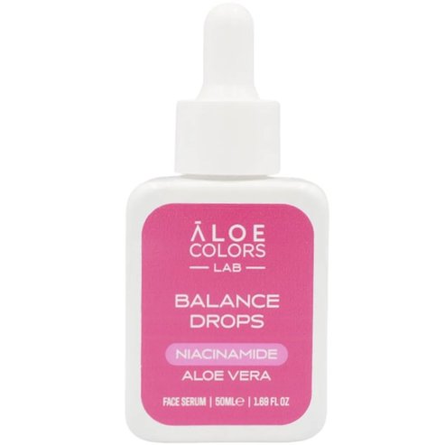 Aloe Colors Balance Drops Niacinamide Face Serum Успокояващ серум за лице за контрол на омазняването и гладка кожа 50ml