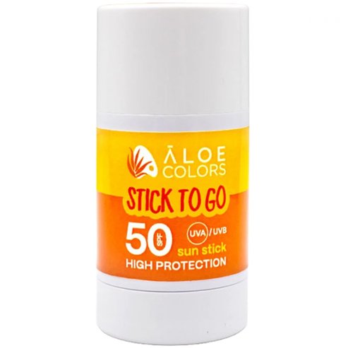 Aloe Colors To Go Spf50 Sunscreen Stick Слънцезащитен стик с висока защита за лице, очи & чувствителни зони 30g