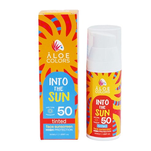 Aloe Colors Into the Sun Tinted Face Sunscreen Spf50, 50ml