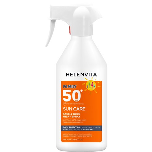 Helenvita Family Sun Care Face & Body Milky Spray Spf50+, 300ml