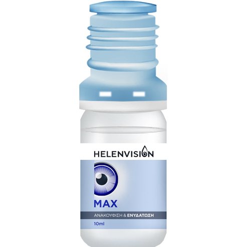 Helenvision Max 0,4% Eye Drops Стерилен хидратиращ офталмологичен разтвор с 0,4% натриев хиалуронат 10ml