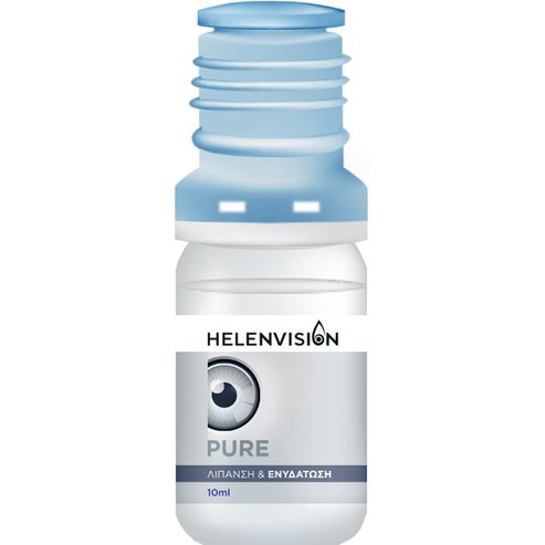 Helenvision Pure 0,1% Eye Drops Стерилен овлажняващ очен разтвор с 0,1% натриев хиалуронат & аминокиселини 10ml
