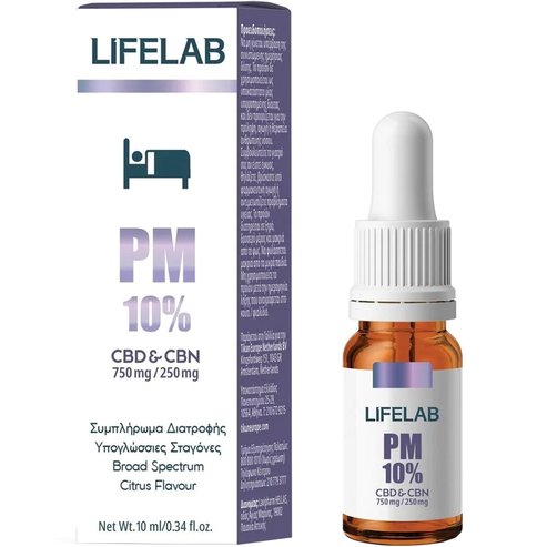 Lifelab Подарък PM 10% CBD 750mg & CBN 250mg Drops 10ml