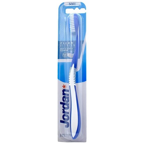 Jordan Clean Between Deep & Gentle Toothbrush Soft 0.01mm 1 бр - Синьо