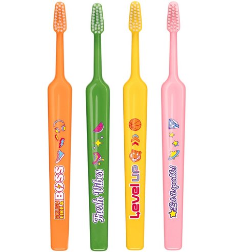 TePe Kids Extra Soft Toothbrush 6+ Years 4 броя - Multicolor 1
