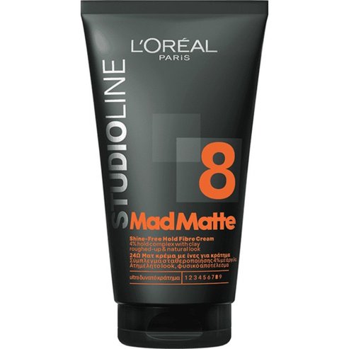 L\'Oreal Paris StudioLine Mad Matte Ultra Shine-Free Hold Fibre Cream Матиращ крем с влакна за силна фиксация, която трае през целия ден 150ml