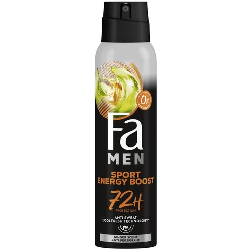 Fa Men Sport Energy Boost Anti Persprorant Spray 72h with Energy Scent 150ml