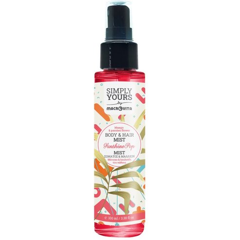 Macrovita Simply Yours Sunshine Pop Mango & Passion Flower Body & Hair Mist 100ml