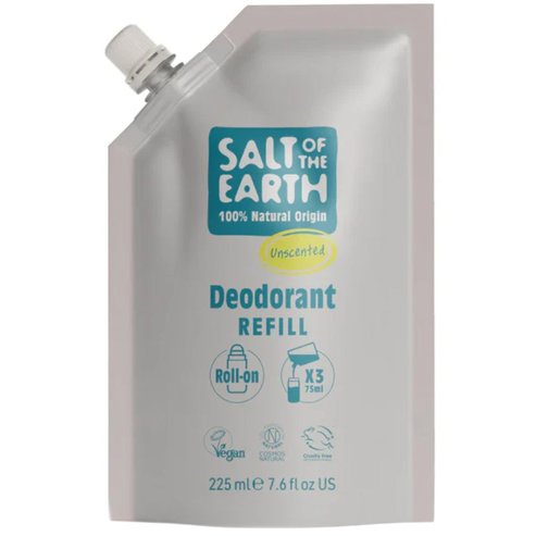 Salt Of The Earth Roll-On Deodorant 225ml Refill - Unscented
