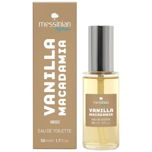 Messinian Spa Vanilla Macadamia Eau De Toilette Дамски & мъжки аромат с нотки на карамелизирана ванилия, който обгръща сетивата 50ml