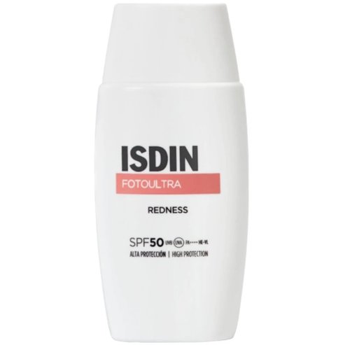 Isdin Fotoultra Redness Spf50 слънцезащитен крем за лице с висока защита за чувствителна кожа, който коригира признаците на зачервяване на кожата 50ml