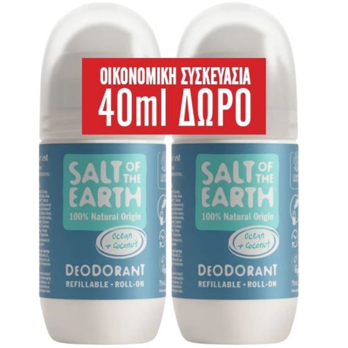Salt of the Earth Promo Ocean & Coconut Roll-On Deodorant 150ml (2x75ml)