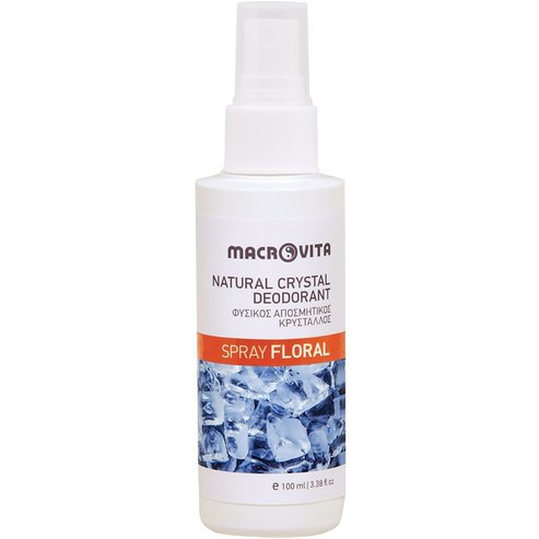 Macrovita Floral Natural Crystal Deodorant Spray Натурален дезодорант кристал спрей с привлекателен флорален аромат 100ml