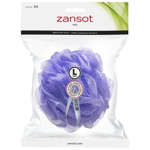 Zansot Mesh Sponge Large 1 Τεμάχιο - Λιλά