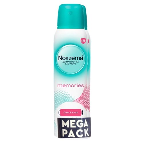 Noxzema Promo Memories Clean & Fresh Antiperspirant Spray 300ml (2x150ml)