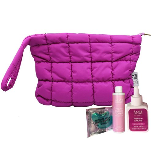 Aloe Colors Promo Skincare Bag Renew With Bakuchiol Renew Drops Serum 50ml & Milky Cloud Toner 200ml & Eye Patces Set 1 бр & Подарък торбичка 1 бр