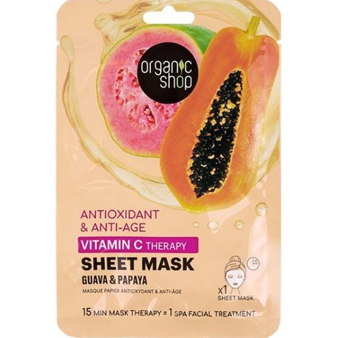 Natura Siberica Подарък Organic Shop Antioxidant & Anti-Age Vitamin C Therapy Sheet Mask 1 бр