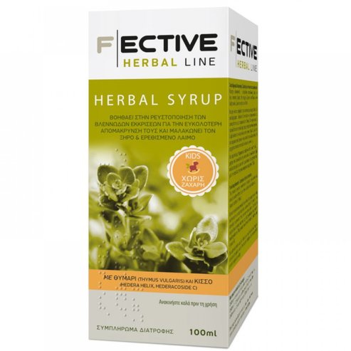 Fective Herbal Line Syrup Kids Sugar Free 100ml