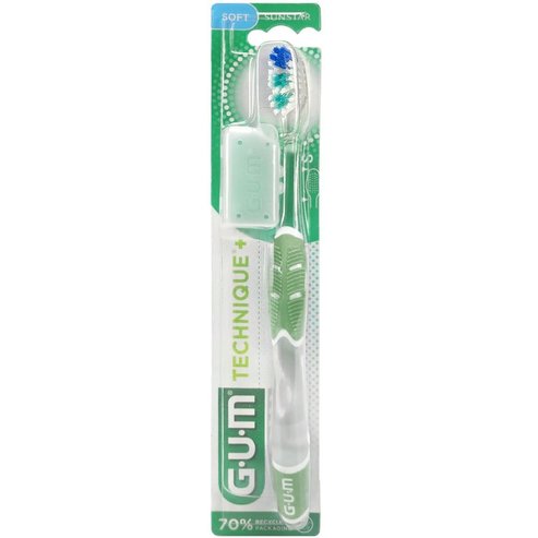 Gum Technique+ Soft Toothbrush Small 1 брой, Код 491 - Зелен