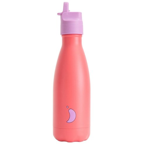 Chilly\'s Original Og Kids Bottle Детска бутилка от неръждаема стомана със сламка, която поддържа водата хладна през целия ден 350ml - Watermelon