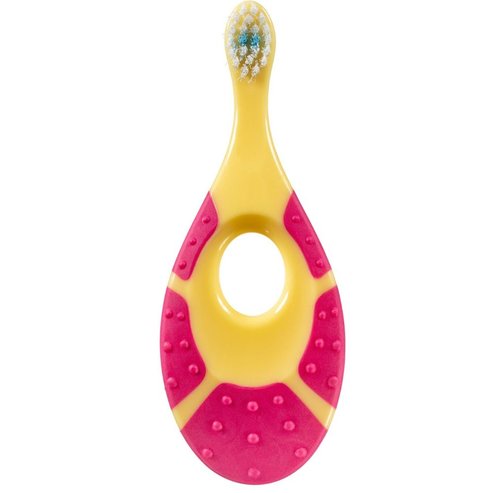 Jordan Step By Step Extra Soft 0-2 Years Toothbrush 1 бр - Жълто / Фуксия