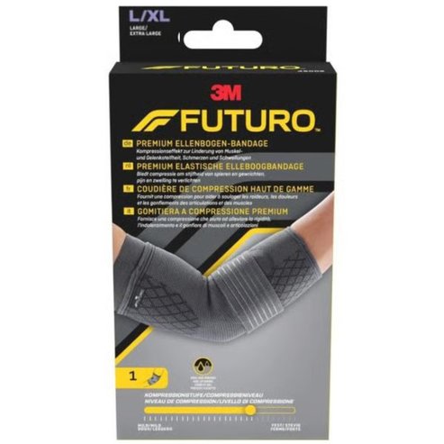 3M Futuro Premium Compression Elbow Sleeve 49007, 1 брой - L/XL