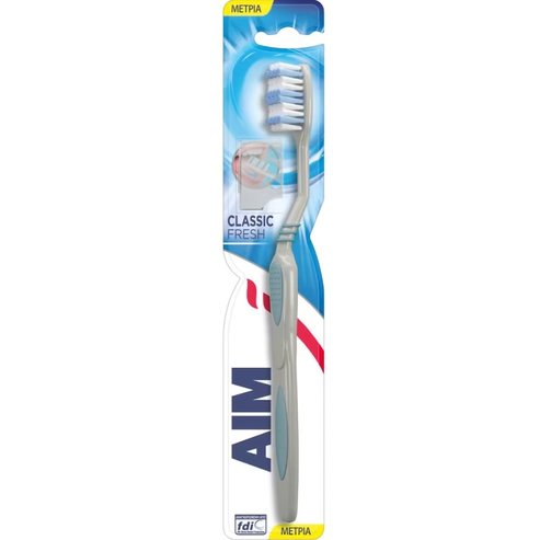 Aim Classic Fresh Medium Toothbrush Светло синьо 1 бр