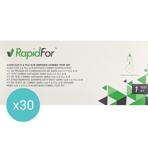 Σετ RapidFor Covid-19 - Flu A/B Antigen Combo Test Kit 30 бр