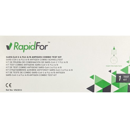 RapidFor Covid-19 - Flu A/B Antigen Combo Test Kit 1 бр