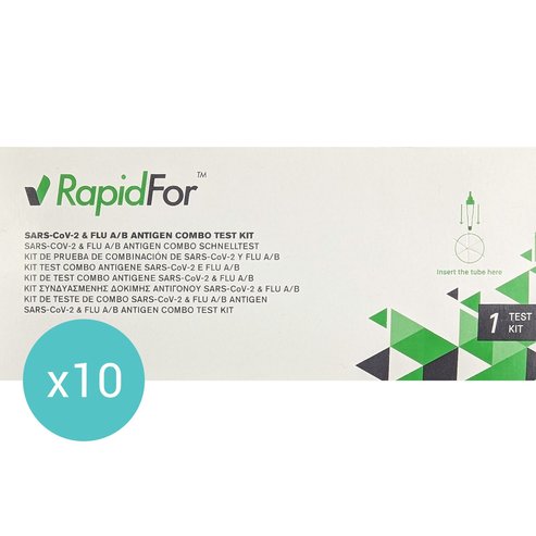 RapidFor Комплект Covid-19 - Flu A/B Antigen Combo Test Kit 10 бр