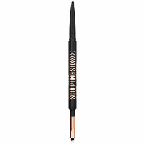 Maybelline Sculpting Stix Eyeliner Countour Молив за очи 2 в 1 с четка, наситен цвят и кремообразна матова формула 1 брой - 016 Black Blur