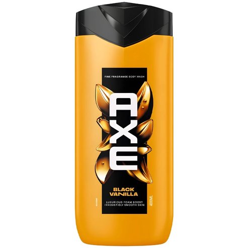 Axe Black Vanilla Luxurious Foam Boost Irresistible Smooth Skin Fine Fragrance Body Wash Мъжки хидратиращ душ-гел с аромат на черна ванилия за освежаване, което трае през целия ден 400ml