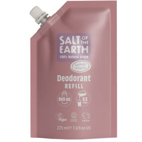 Salt Of The Earth Roll-On Deodorant 225ml Refill - Lavender & Vanilla