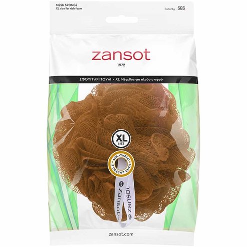 Zansot Mesh Sponge Extra Large 1 брой - Кафявава