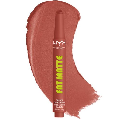 Nyx Professional Makeup Fat Matte Smooth Color Lipstick Лек Матов Червило с Цвят за Нежен & Сияен Финиш 1 брой - 04 Rose Robe