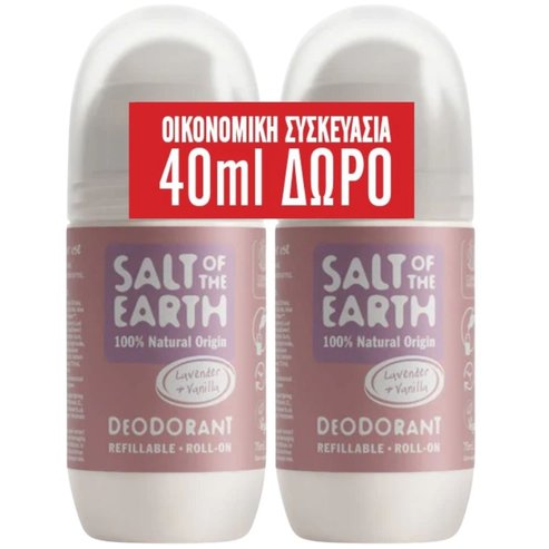 Salt of the Earth Promo Lavender & Vanilla Roll-On Deodorant 150ml (2x75ml)