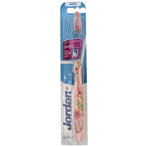 Jordan Individual Reach Small Precision Head Soft Toothbrush 1 бр - розово