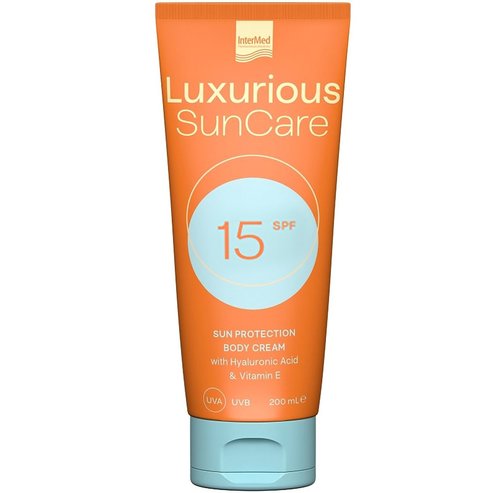 Luxurious Sun Care Sunscreen Body Cream Spf15, 200ml