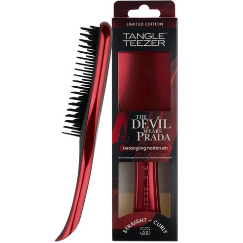 Tangle Teezer The Ultimate Detangler Straight & Curly Hairbrush Четка за лесно разплитане за силна и къдрава коса 1 брой - Devil Wears Prada Red