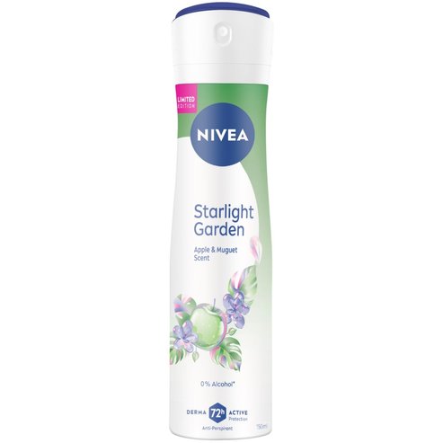 Nivea Limited Edition Starlight Garden 72h Protection Deo Spray Дамски дезодорант с 72-часова защита с прекрасен плодов аромат 150ml