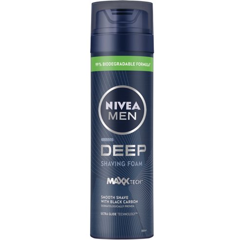 Nivea Men Deep Black Carbon Shaving Foam 200ml